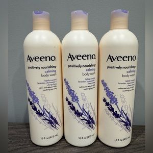 (3) Aveeno Positively Nourishing Calming Body Wash 16oz DISCONTINUED NEW